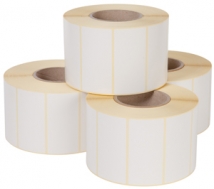 Self-adhesive label roll - 4 x 75x50mm x 1.000