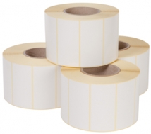 Self-adhesive label rolls for frozen storage - 4 x 55x80mm x 500 